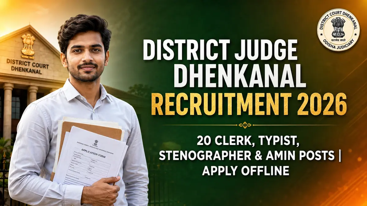District Judge Dhenkanal Recruitment 2026