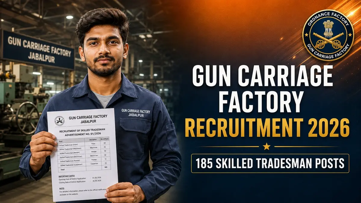 Gun Carriage Factory Skilled Tradesman Recruitment 2026