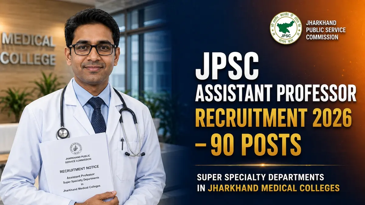 JPSC Assistant Professor Recruitment 2026