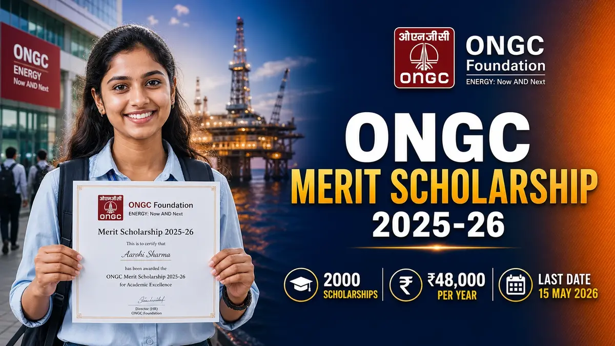 ONGC Merit Scholarship 2025-26