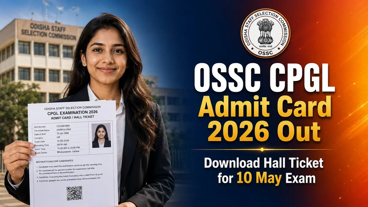 OSSC CPGL Admit Card 2026