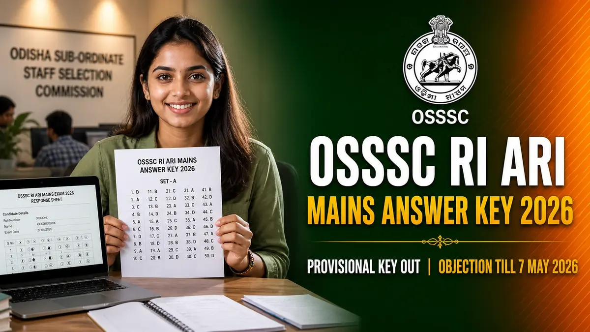 OSSSC RI ARI Mains Answer Key 2026