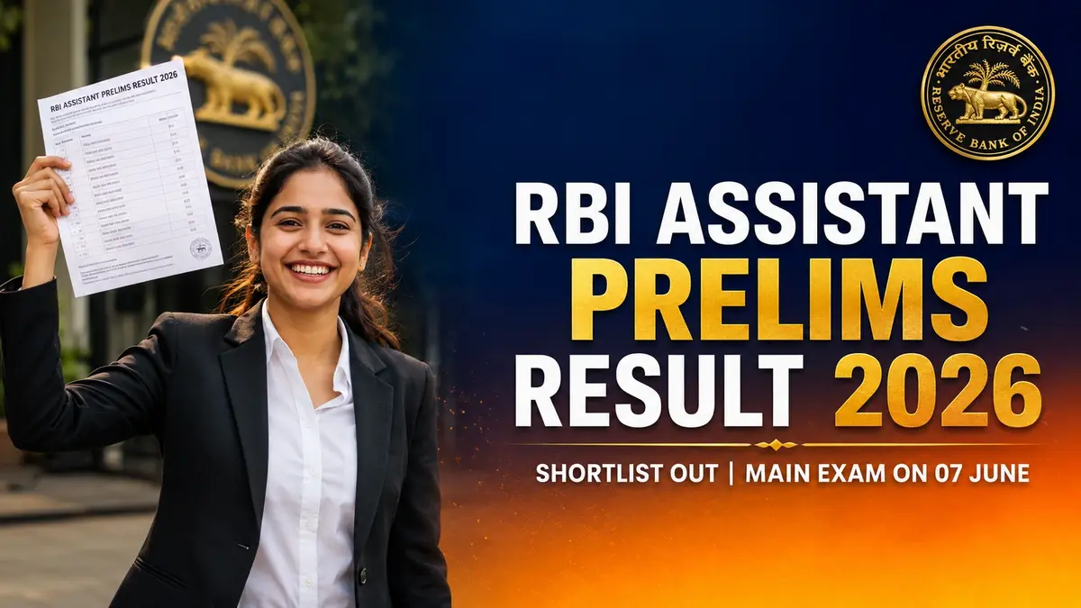 RBI Assistant Prelims Result 2026