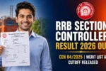 RRB Section Controller Result 2026