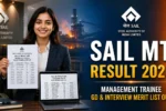 SAIL MT Result 2026