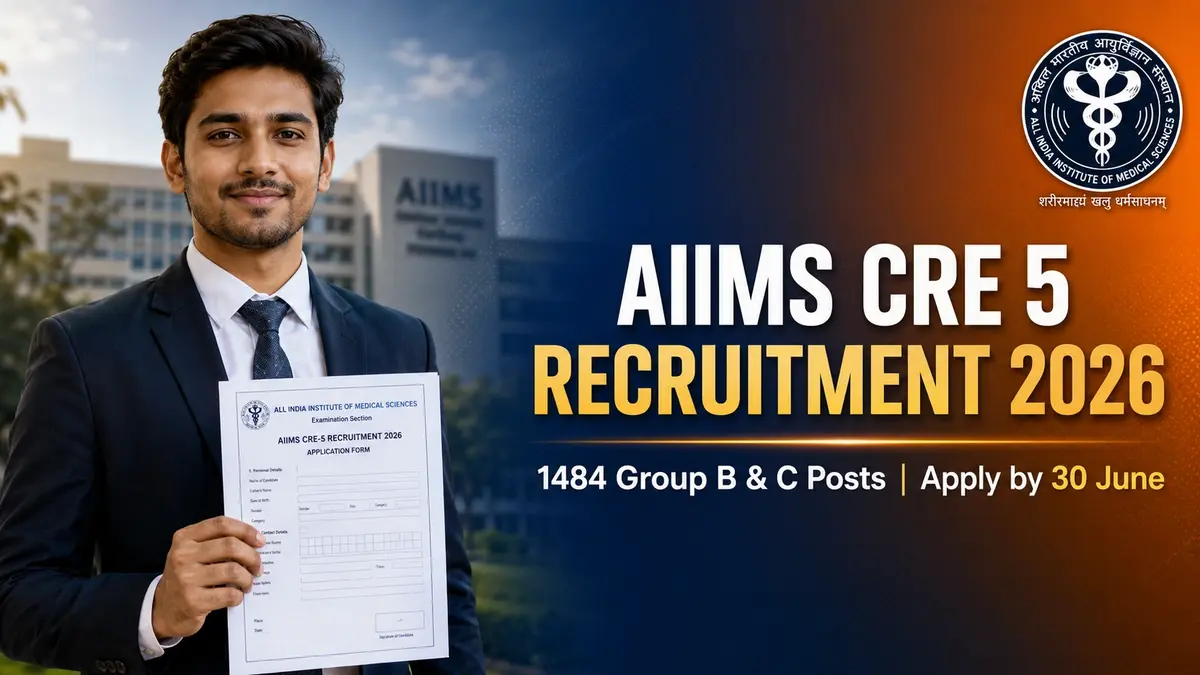 AIIMS CRE 5 Recruitment 2026