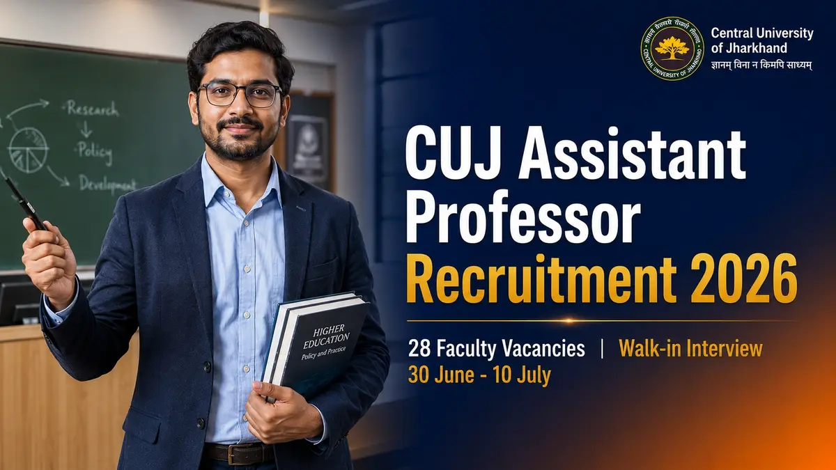CUJ Assistant Professor Recruitment 2026