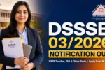 DSSSB 03/2026 Notification