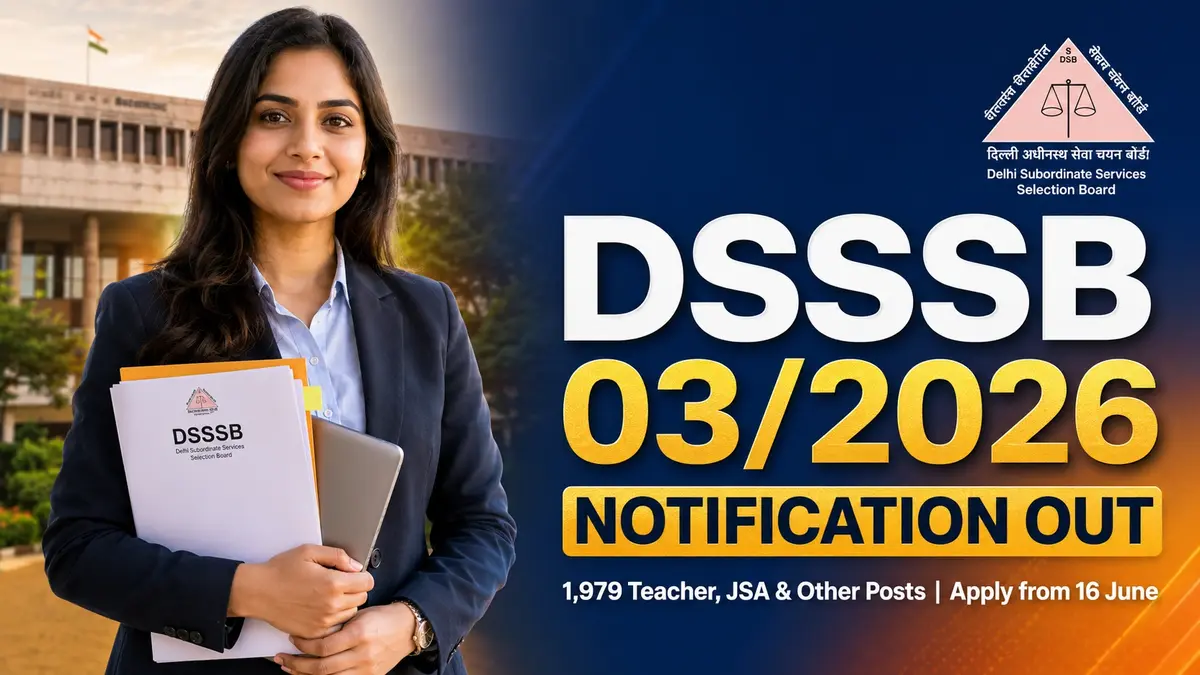 DSSSB 03/2026 Notification