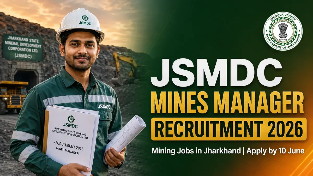 JSMDC Mines Manager Recruitment 2026