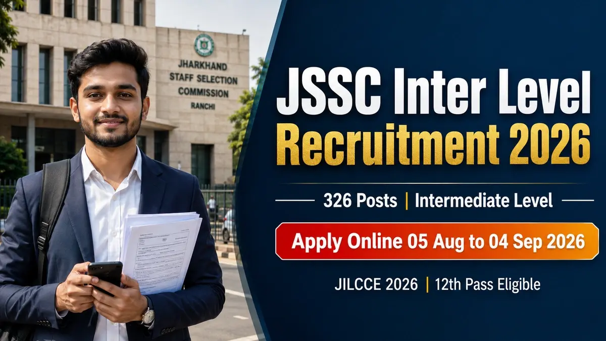 JSSC Inter Level Recruitment 2026