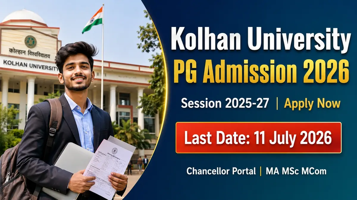 Kolhan University PG Admission 2026