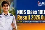 NIOS Class 10th Result 2026
