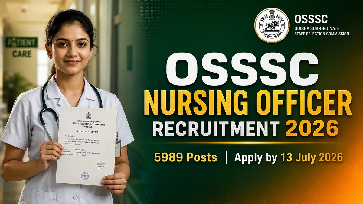 OSSSC Nursing Officer Recruitment 2026