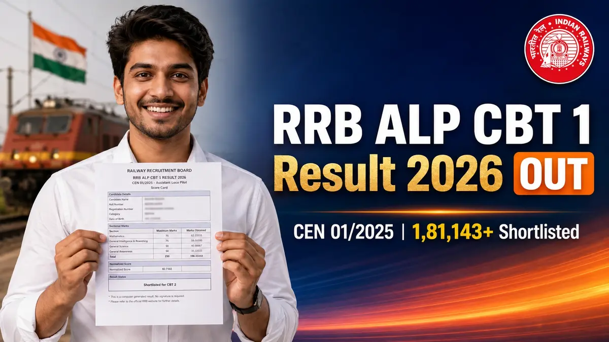RRB ALP CBT 1 Result 2026