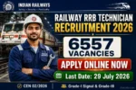 Railway RRB Technician Recruitment 2026
