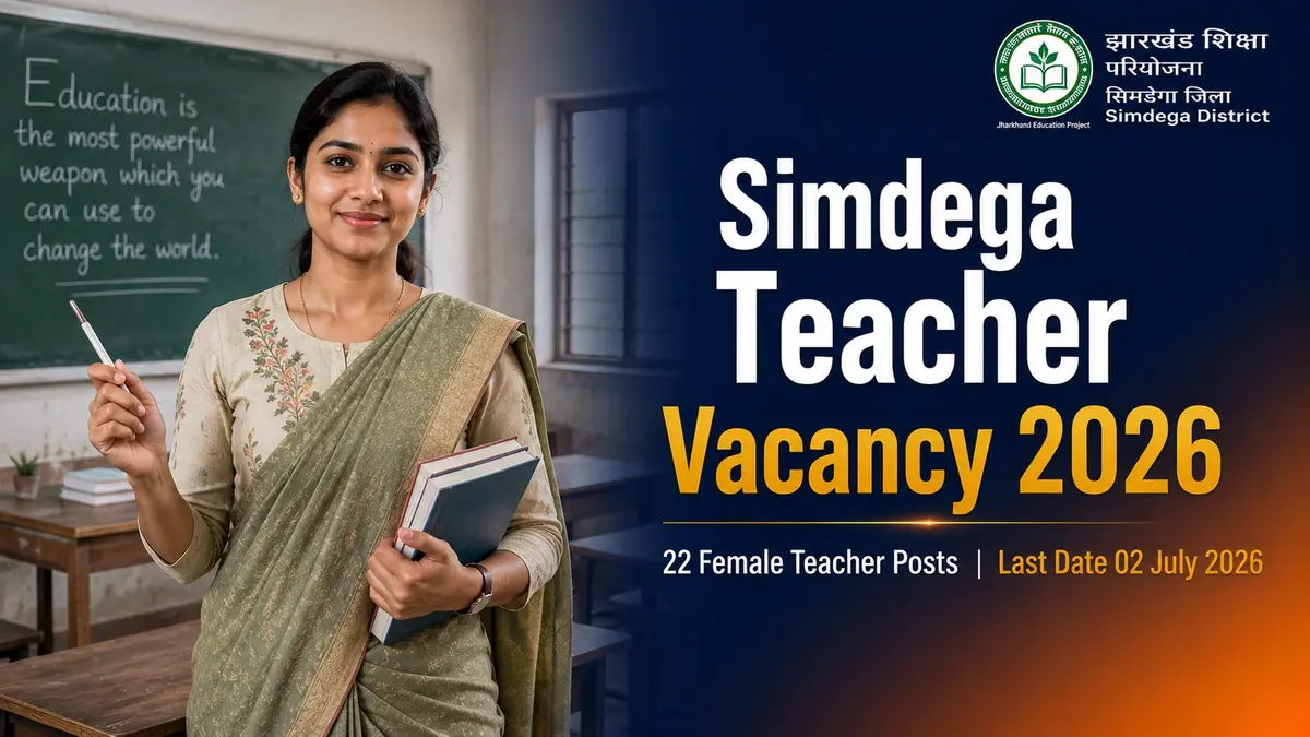 Simdega Teacher Vacancy 2026