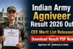 Indian Army Agniveer Result 2026