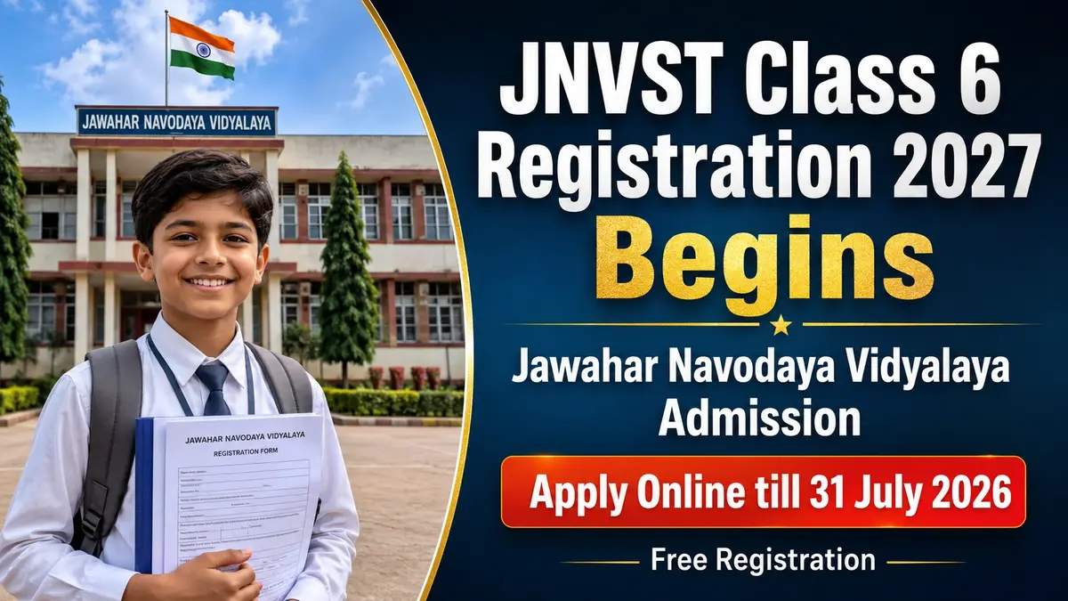JNVST Class 6 Registration 2027