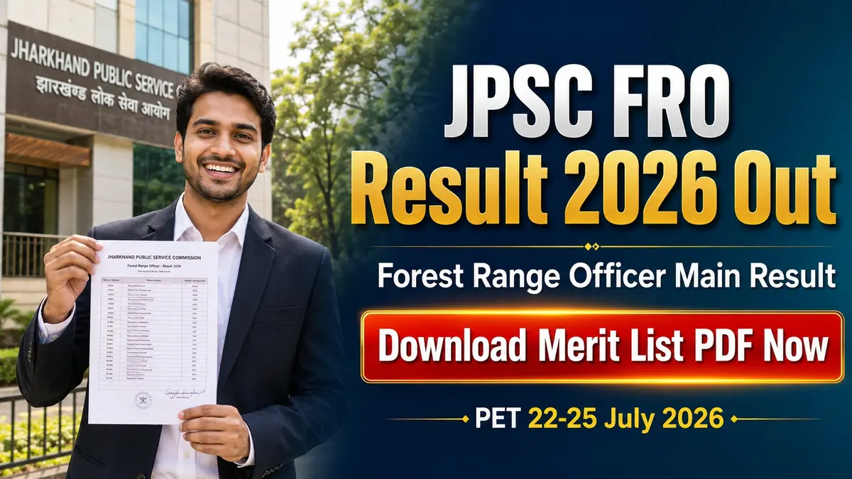 JPSC FRO Result 2026