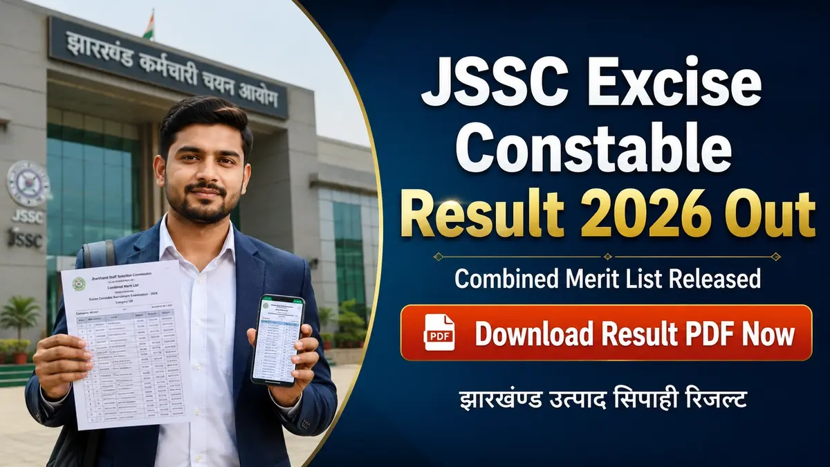 JSSC Excise Constable Result 2026