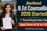 Jharkhand B.Ed Counselling 2026