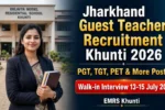Jharkhand Guest Teacher Recruitment Khunti 2026