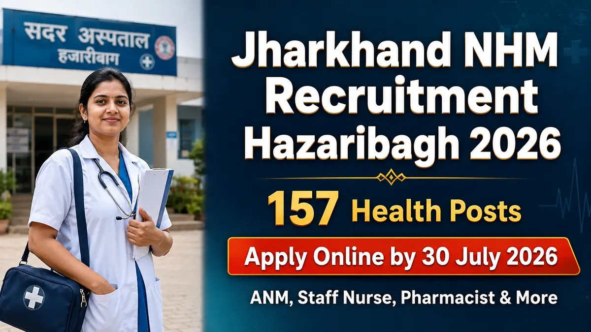 Jharkhand NHM Recruitment Hazaribagh 2026