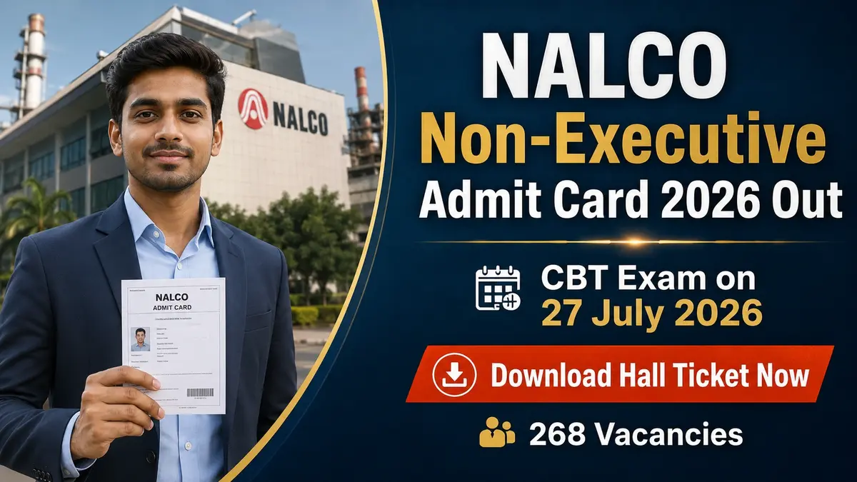 NALCO Non-Executive Admit Card 2026