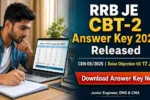 RRB JE CBT-2 Answer Key 2026