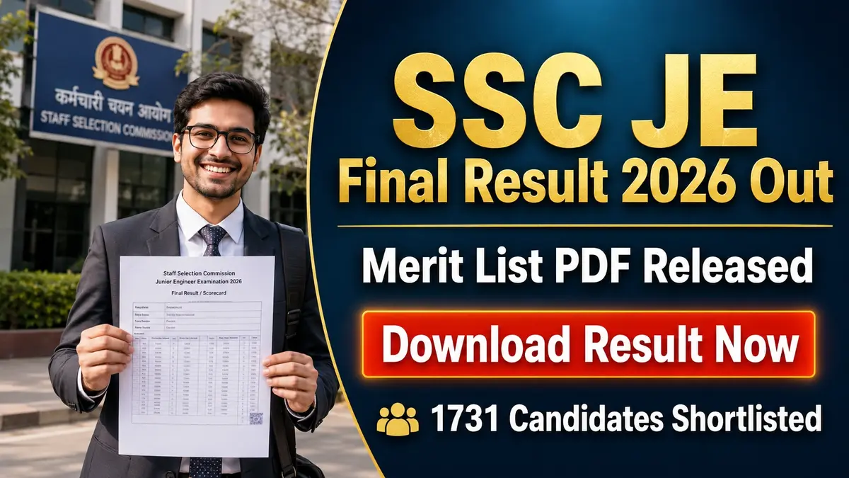SSC JE Final Result 2026