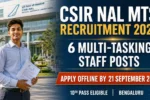 CSIR NAL MTS Recruitment 2026