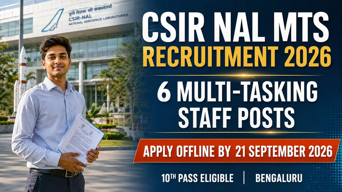 CSIR NAL MTS Recruitment 2026