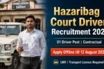Hazaribag Court Driver Recruitment 2026