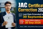 JAC Certificate Correction 2026