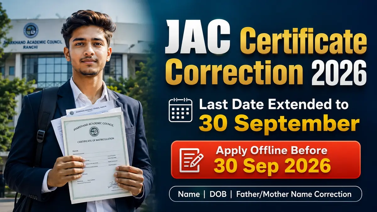 JAC Certificate Correction 2026