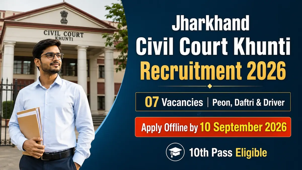 Jharkhand Civil Court Khunti Recruitment 2026
