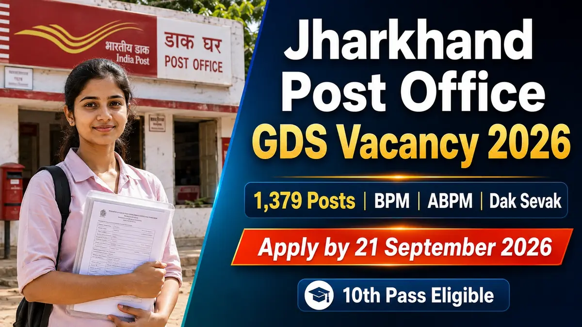 Jharkhand Post Office GDS Vacancy 2026