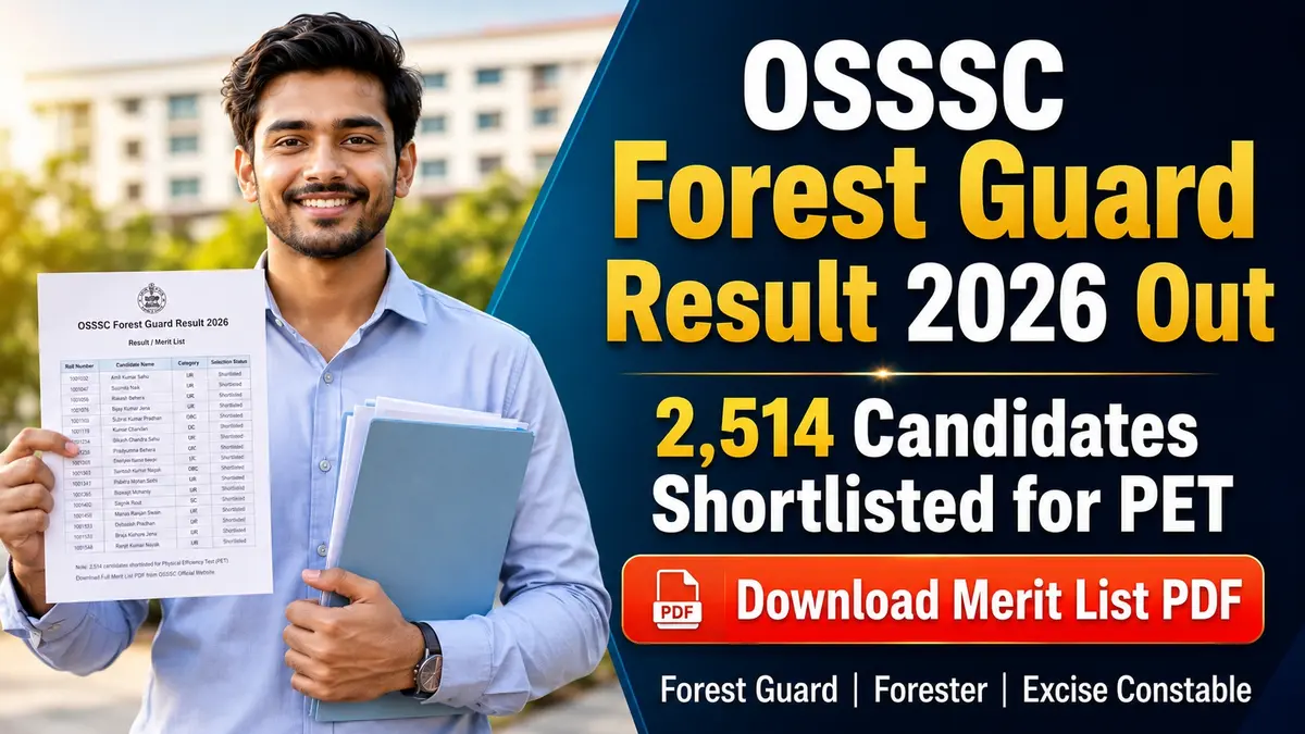 OSSSC Forest Guard Result 2026