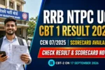 RRB NTPC UG CBT 1 Result 2026