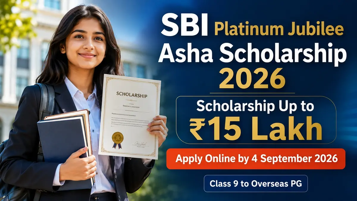 SBI Platinum Jubilee Asha Scholarship 2026