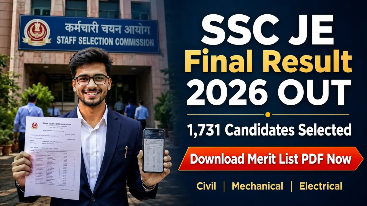 SSC JE Final Result 2026