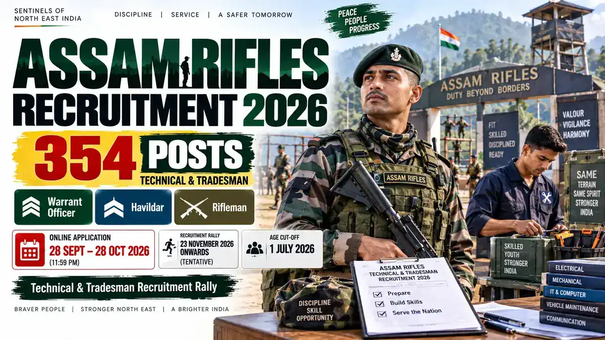 Assam Rifles Recruitment 2026