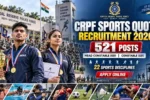 CRPF Sports Quota Recruitment 2026