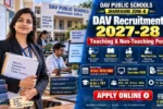 DAV Recruitment 2027-28, Jharkhand Zone-B