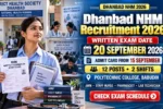 Dhanbad NHM Recruitment 2026