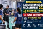Hazaribagh Badminton Coach Recruitment 2026