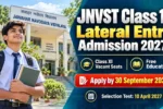 JNVST Class 11 Lateral Entry Admission 2027