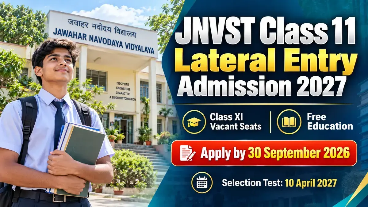 JNVST Class 11 Lateral Entry Admission 2027
