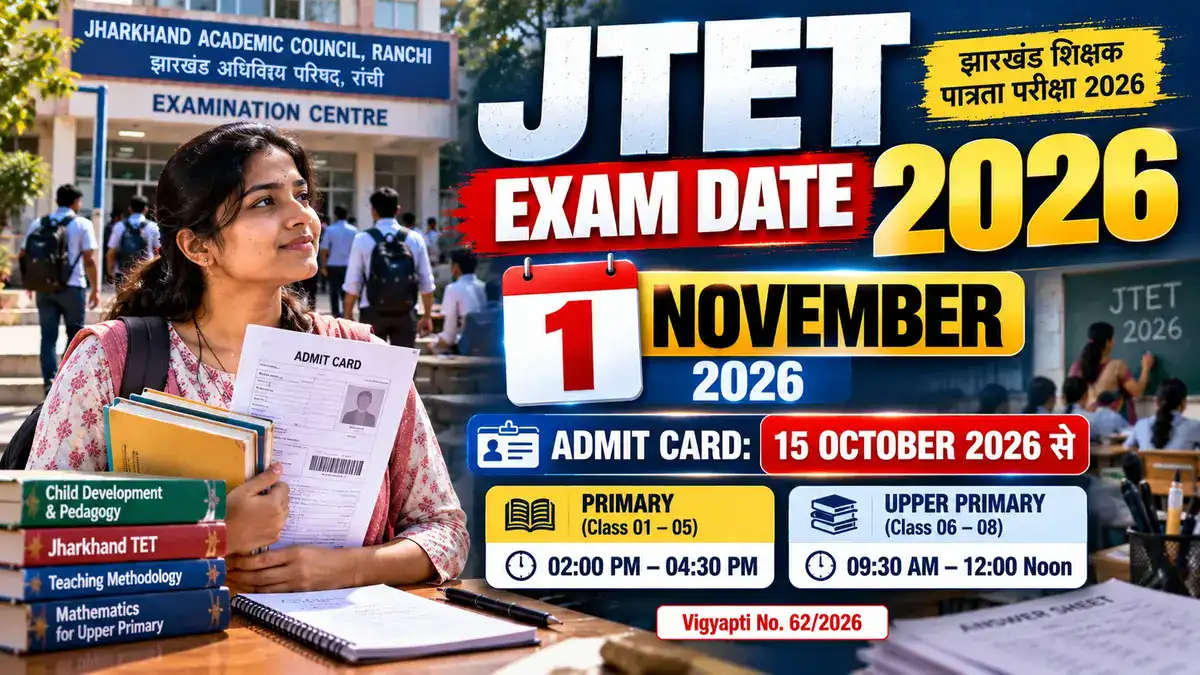 JTET Exam Date 2026